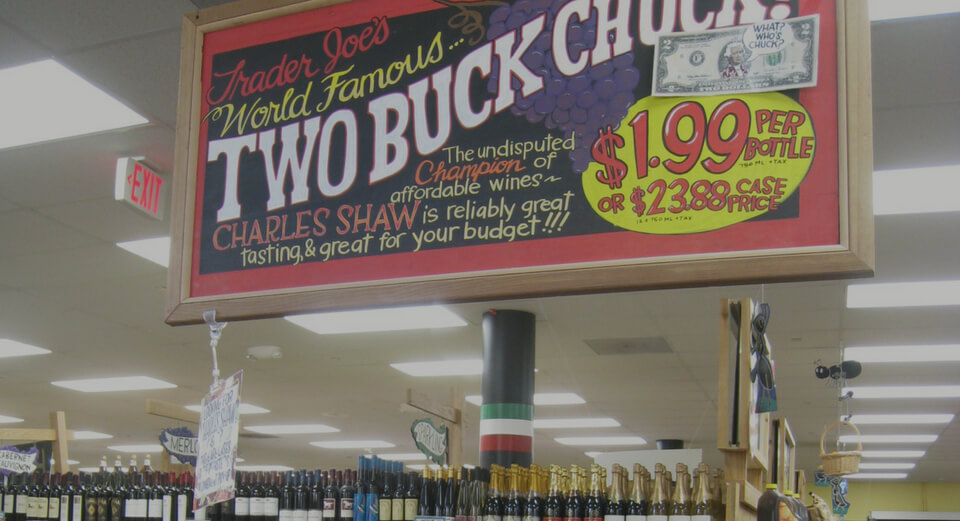 Trader Joe's Two Buck Chuck Wines
